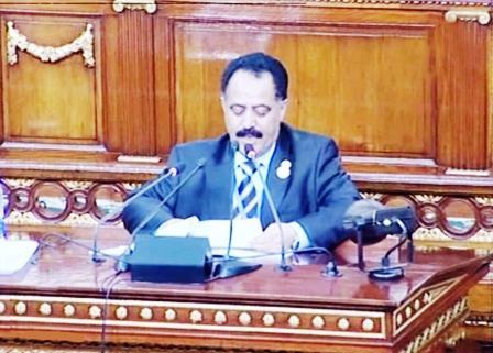 الراعي يلقي كلمته في الجلسة الافتتاحية للمؤتمر السادس عشر للإتحاد البرلماني العربي أمس